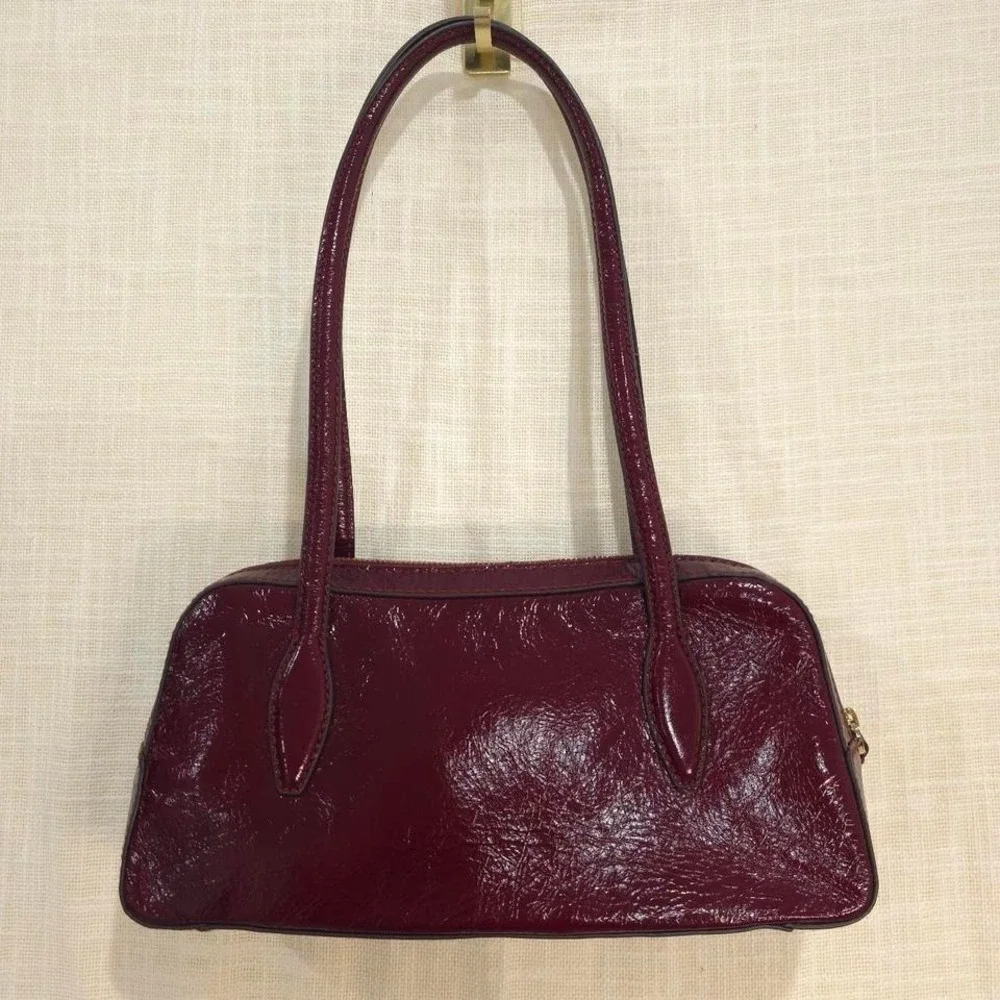 Madewell Textured Patent Leather Shoulder Bag - Picture 2 of 8